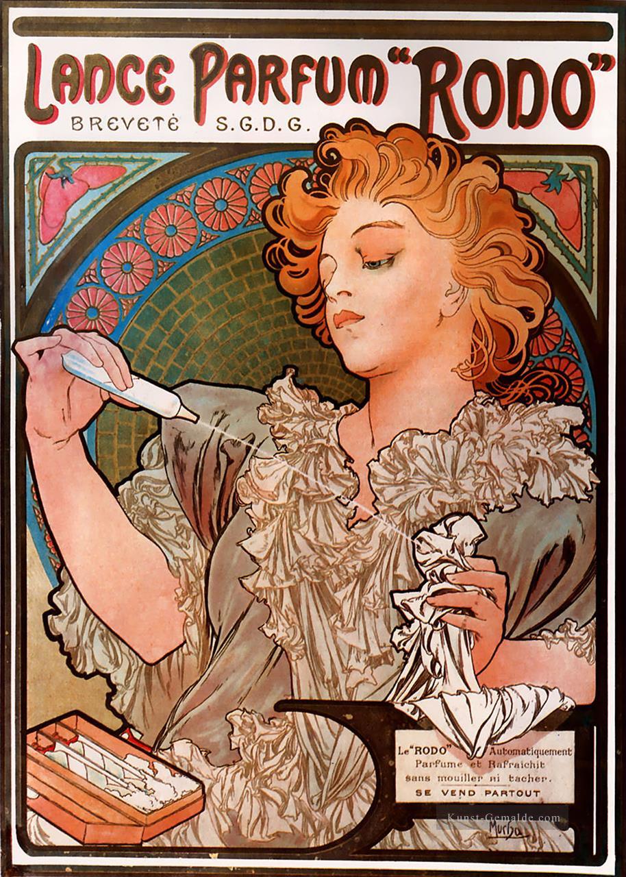 LanceParfum Rodo 1896 Tschechisch Jugendstil Alphonse Mucha Ölgemälde